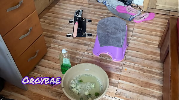 Ebony wife teases her cuckold husband as (FOOT FETISH COUPLE SERIES )