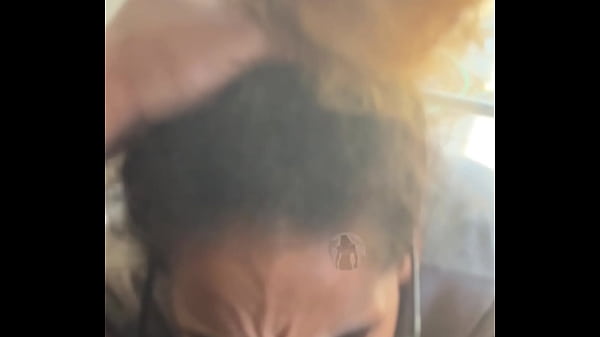 Fye Red Lightskin Ebony Slut Little Step-Sister Giving Blowjob In Front Of Window Gets Cum On Her Face While Her Boyfriend Is Looking For Her