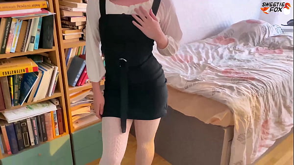 Horny Girl in Tights Footjob and Fucking – Homemade