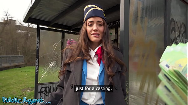 Public Agent – Fast hard fuck with big boobs Canadian flight crew multiple orgasms on thick cock
